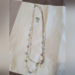 Necklace and matching earrings